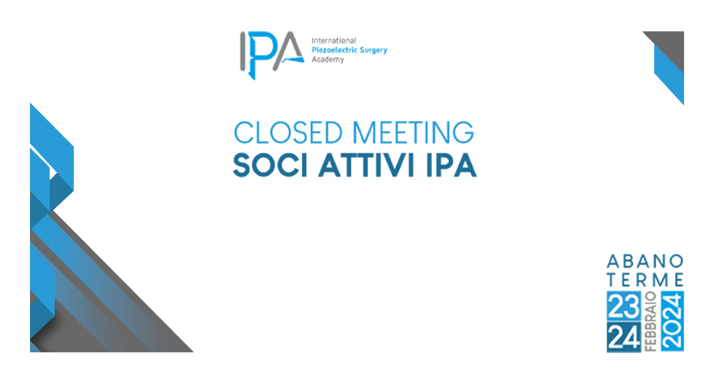 IPA Closed Meeting 2024 Abano Terme